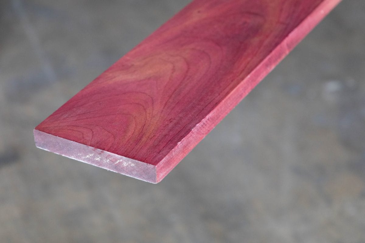 Purpleheart Finished